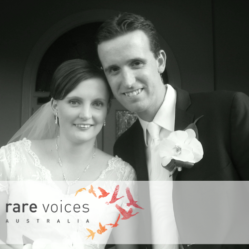 Brooke and partner on wedding day